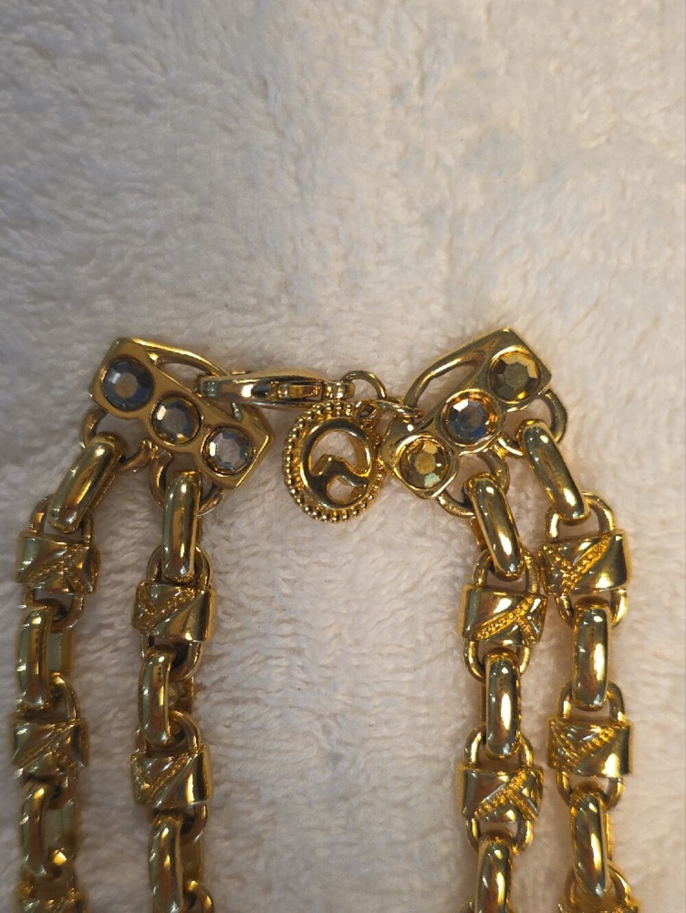Gold-Tone Women's Statement Chain Necklace - Picture 2 of 2